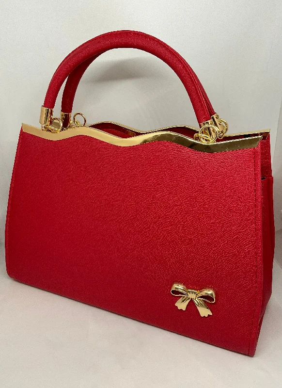 Women's bags with sleek metallic hardware and high-quality leather for premium feel-Betty Bag Red