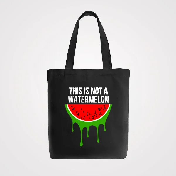 Women's bags with stylish zippers and organized interior for maximum efficiency-This is Not a Watermelon Tote bag