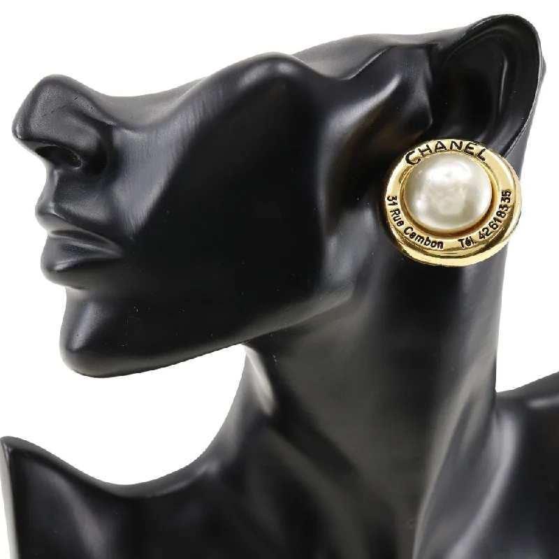 Rings with bezel-set peridot for safety -Chanel Chanel Earring G  x False Pearl  44.3g   Earring  sale & purchase