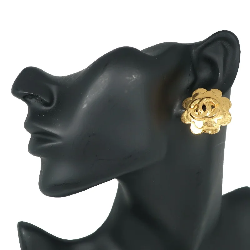 Rings with herkimer diamonds for raw clarity -Chanel Chanel Flower Earring Coco Vintage G   1996 96P  23.6g flour  Earring