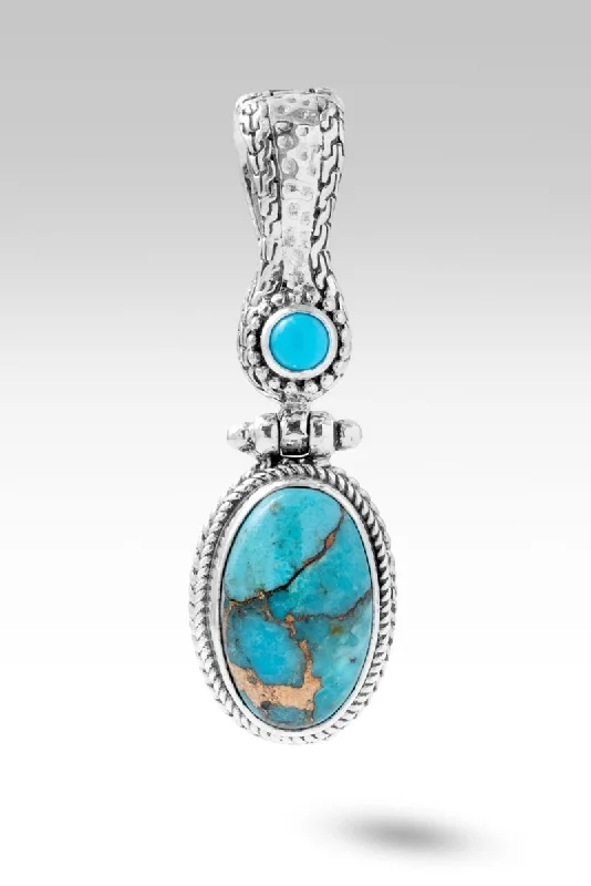 Rings with rose quartz for soft romance -Bring About Peace Pendant™ in Blue Mohave Sweetart Kingman Turquoise