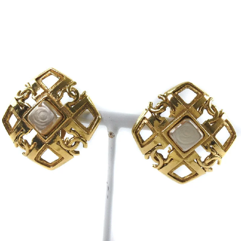 Rings with star sapphire for unique glow -Chanel Coco Mark   Plated Earring Jewelry (Pre-Owned)