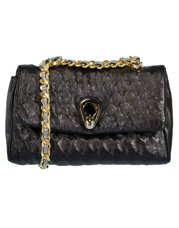 Women's bags with quilted design and chain strap for a sophisticated look-Black Faubourg Quilt Bag