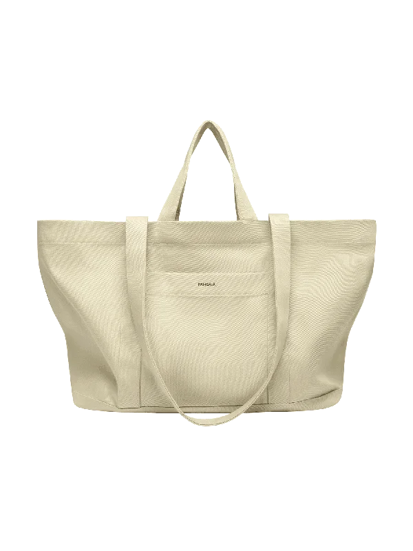 Women's bags with sporty design and functional details for active, on-the-go style-365 Oversized Tote Bag—maitake beige