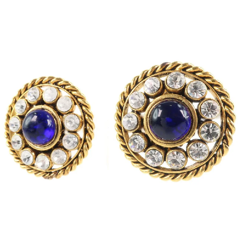 Rings with blue quartz for cool tones -Chanel Chanel Earring G Mack x Line Stone Blue 23  31.5g  A-Rank Earring   & Buy