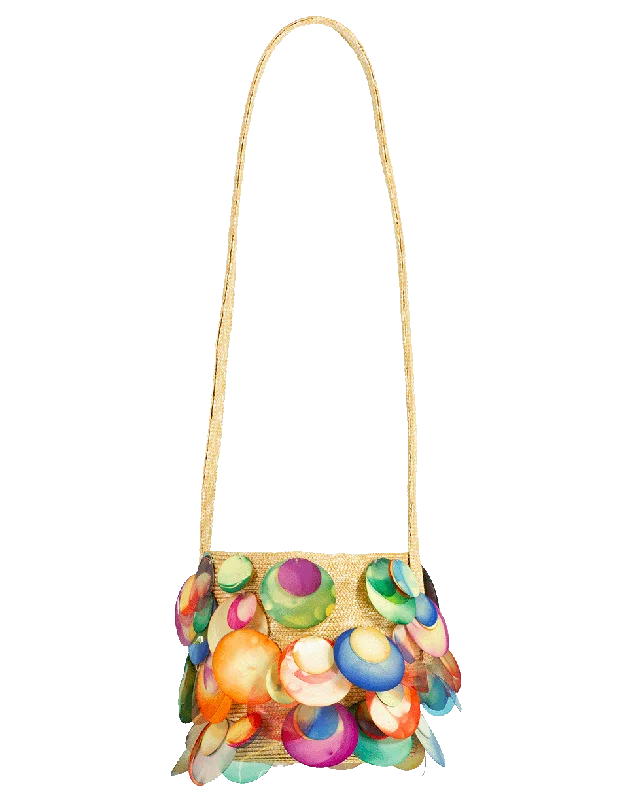 Stylish women's bags with floral prints and bright colors for summer fashion-Paillette Jug Bag