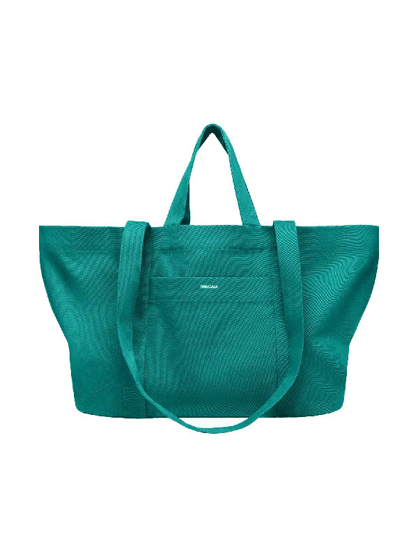 Women's bags with soft fabric and vintage design for a timeless, chic appearance-365 Oversized Tote Bag—scarab teal