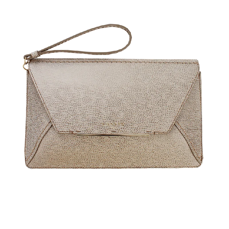 Women's bags with a fold-over top and magnetic closure for easy access and style-Rigid Clutch Bag