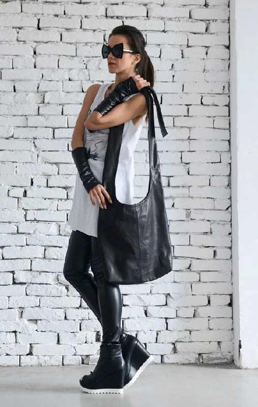 Stylish women's bags with open-top design and multiple pockets for easy access-Black Casual Bag