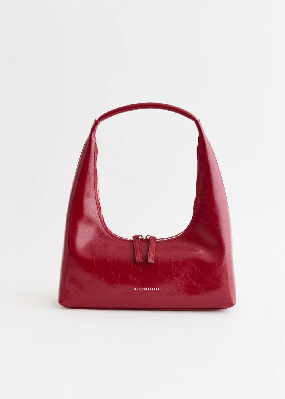 Women's bags with structured shape and smooth leather finish for a timeless design-Hobo Shoulder Bag