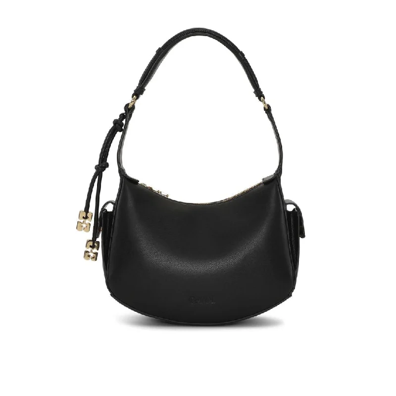 Women's bags with clean lines and sophisticated design for professional or casual wear-Shoulder Bag (Black)