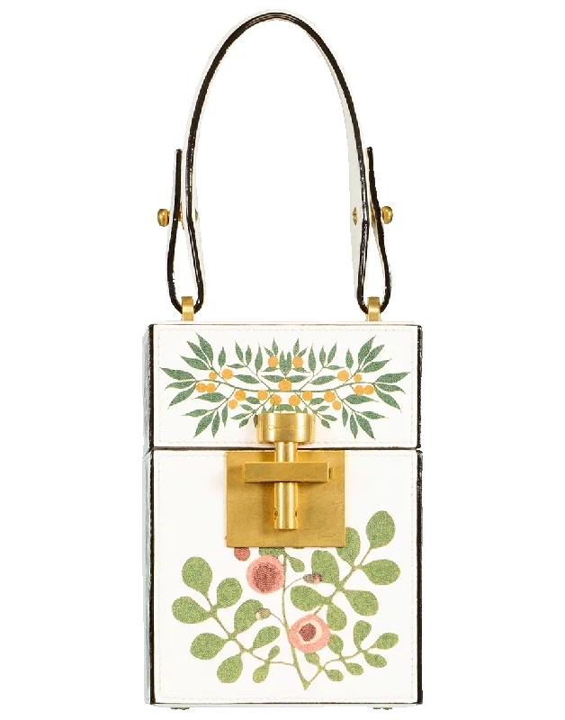 Women's bags with soft fabric and vintage design for a timeless, chic appearance-Floral Alibi Box Top Handle Bag