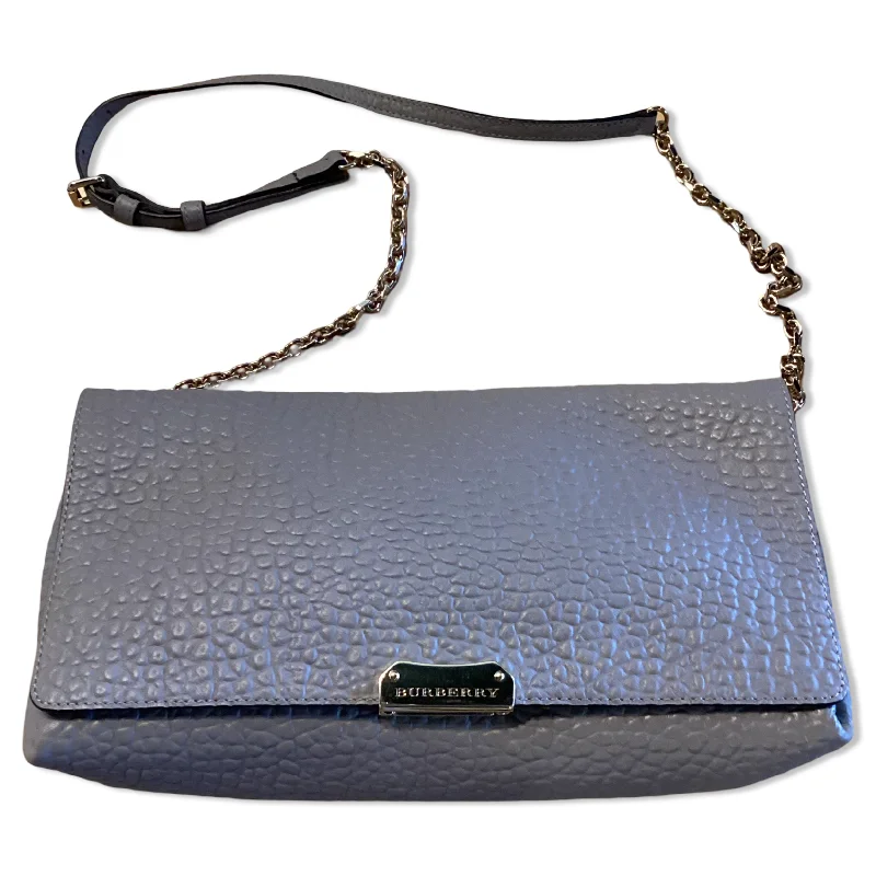 Women's bags with soft leather finish and adjustable crossbody strap for comfort-Burberry Grey Pebbled Bag