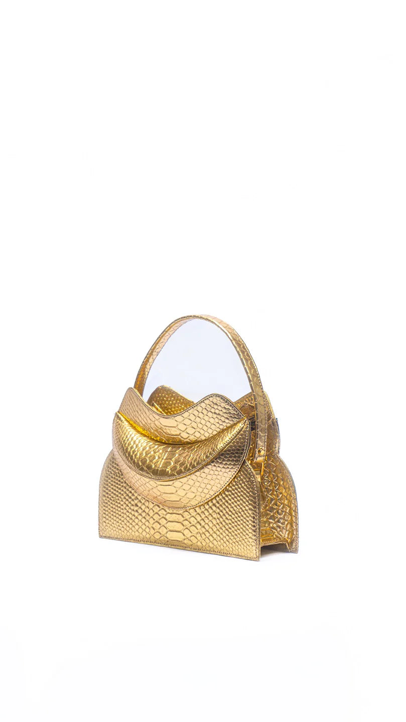 Spacious women's bags with large capacity for storing all your daily items-Dada Pedon Luna Sunglow Citrine mini tote bag