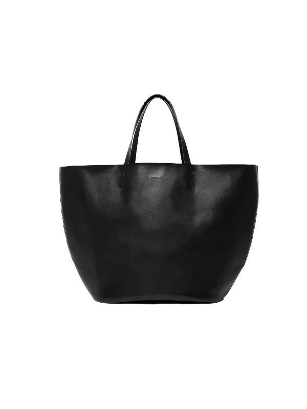 Women's bags with stylish handles and sleek shape for a contemporary, high-fashion look-The GAIA Bag—black