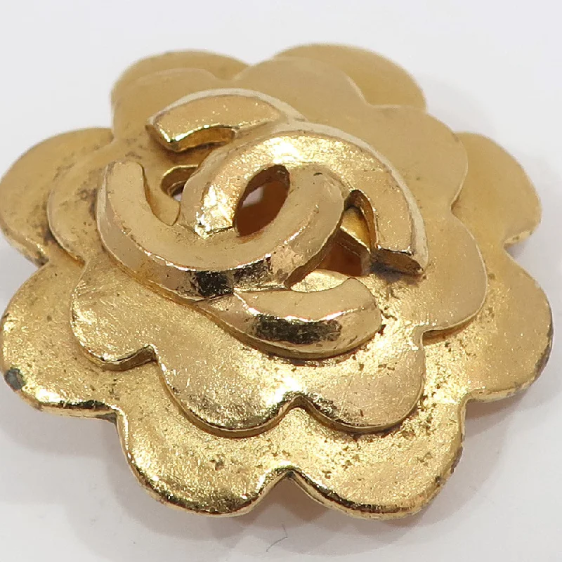 Rings with tiger eye for warm tones -Chanel Earring One-to-One Flower Motif CC Mark 96P G Color Gold  GP About 25.1g Clipper  Accessories Female  Box