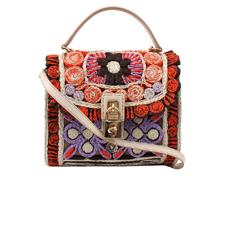 Stylish women's bags with tassel detailing and durable leather for long-lasting wear-Multi-Colored Front Flap Bag