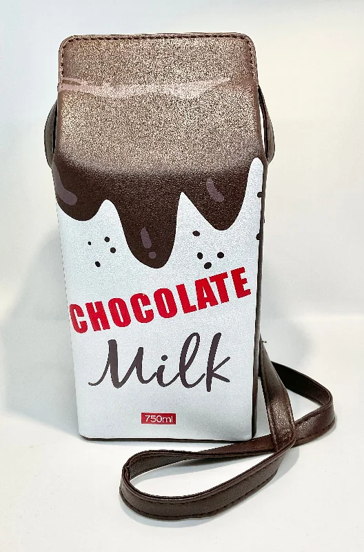 Stylish women's bags with minimalistic design and soft leather for everyday wear-Chocolate Milk Novelty Bag