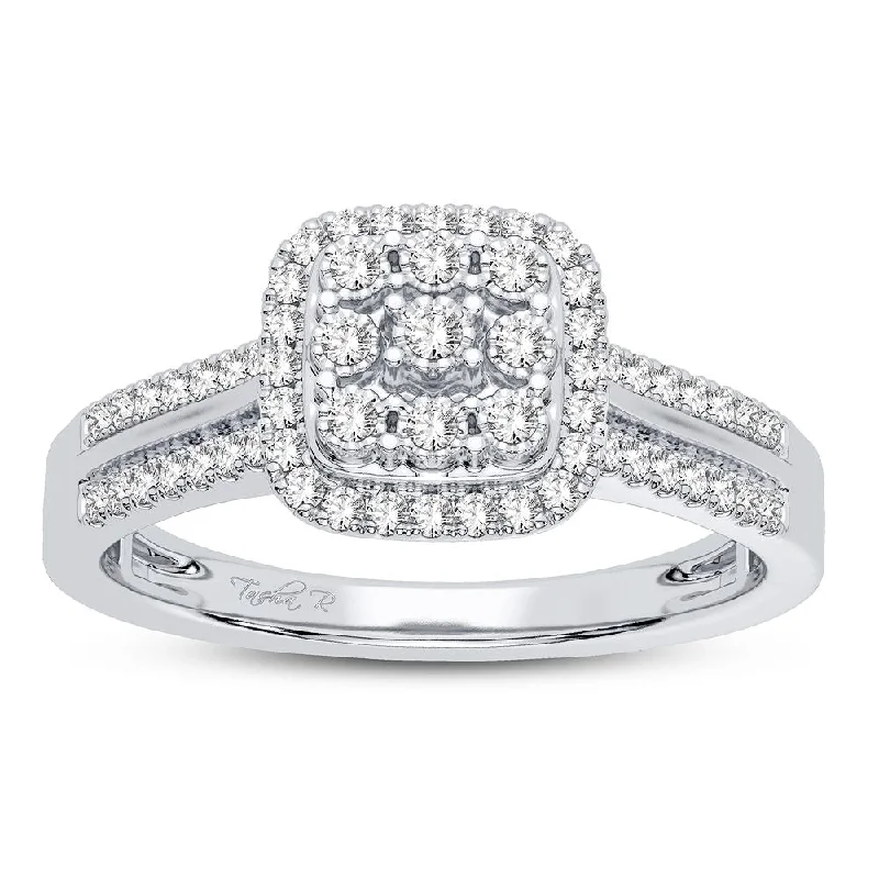 Best hoop earrings with Swarovski crystals for added sparkle and luxury-10K 0.17CT DIAMOND RING