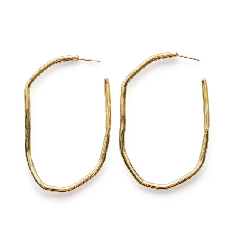 Hoop earrings with abstract wirework for an artistic, unique look-Alta Hoops