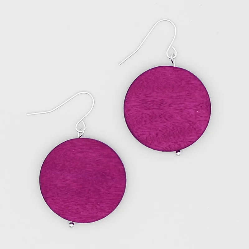 Best hoop earrings with butterfly motifs for a playful and whimsical appearance-Fuchsia Dot Rosie Earrings