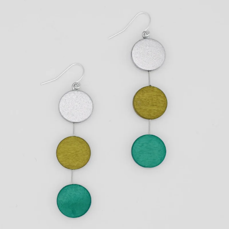 Best hoop earrings with vintage coins for a retro, antique-inspired style-Green Ashlyn Dangle Earring