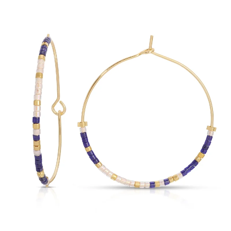 Best hoop earrings with gemstone accents for a colorful and elegant appearance-Joshua 1:9