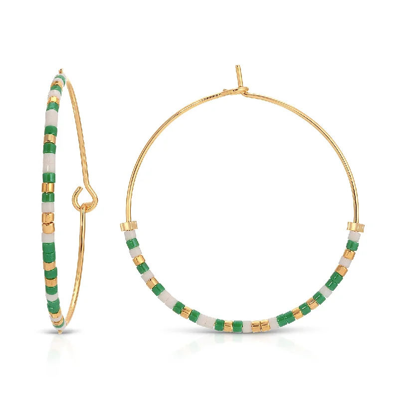 Best hoop earrings with delicate chain details for a trendy and stylish design-Kappa Delta