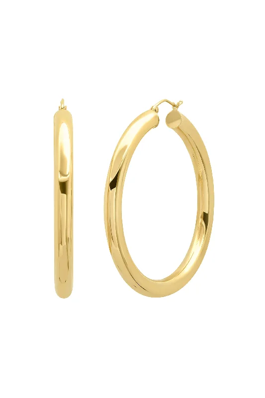 Hoop earrings with oversized pearl accents for a statement-making look-Large Jenah Hoops