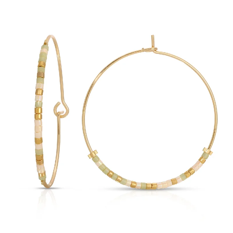 Hoop earrings with removable pendants for a versatile and customizable accessory-Lean on Me