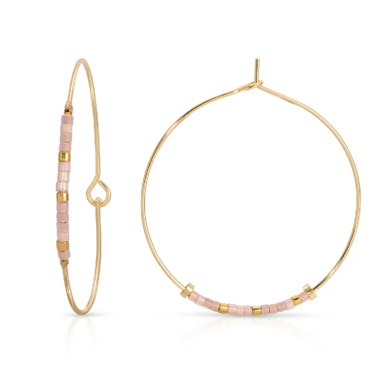 Hoop earrings with artistic filigree designs for an intricate, delicate finish-Love