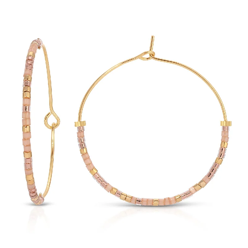 Hoop earrings with tortoiseshell designs for a chic and classic style-Love You Big