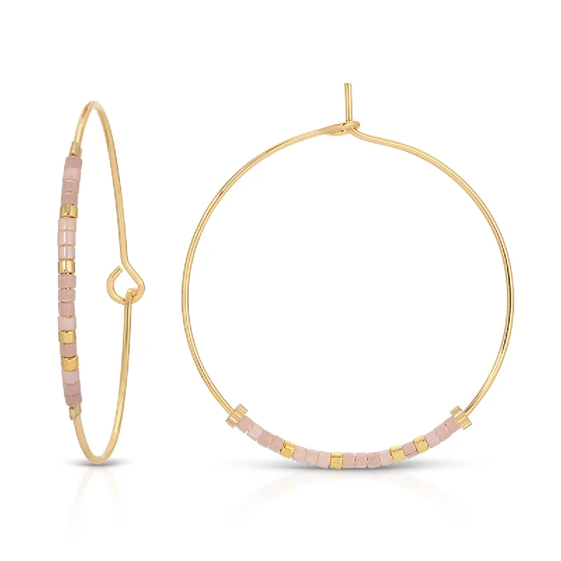 Best hoop earrings with vintage rhinestone embellishments for a retro-glam effect-Loved