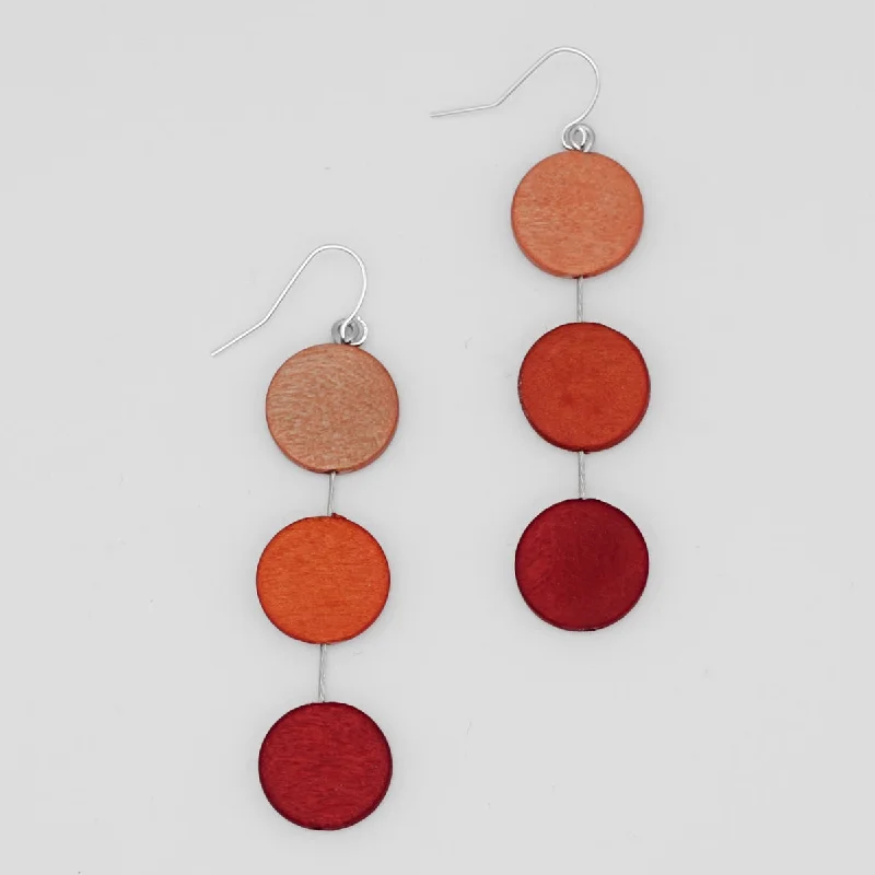 Hoop earrings with floral motifs for a feminine and nature-inspired look-Orange Ashlyn Dangle Earring