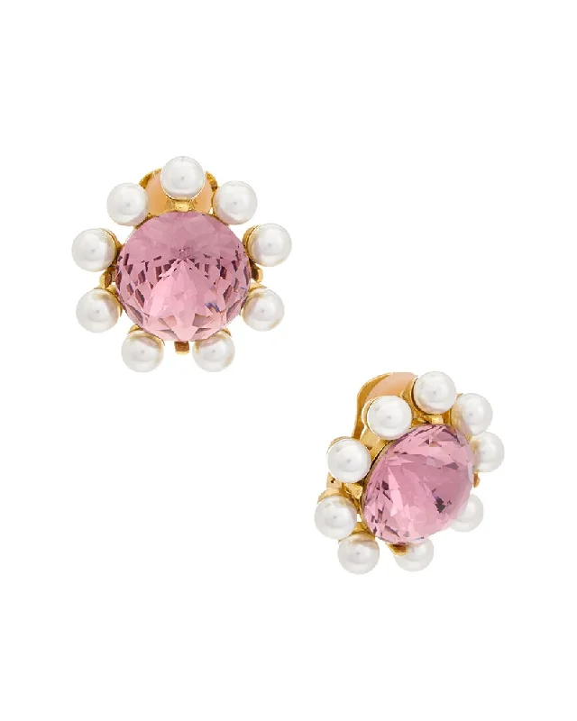 Small hoop earrings for a delicate and understated everyday wear-Oscar de la Renta 14K Earrings