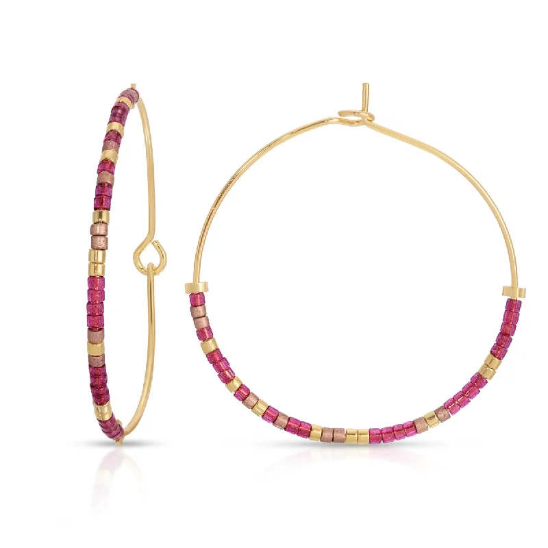 Hoop earrings with intricate designs for a unique and artistic appearance-Psalm 46:5