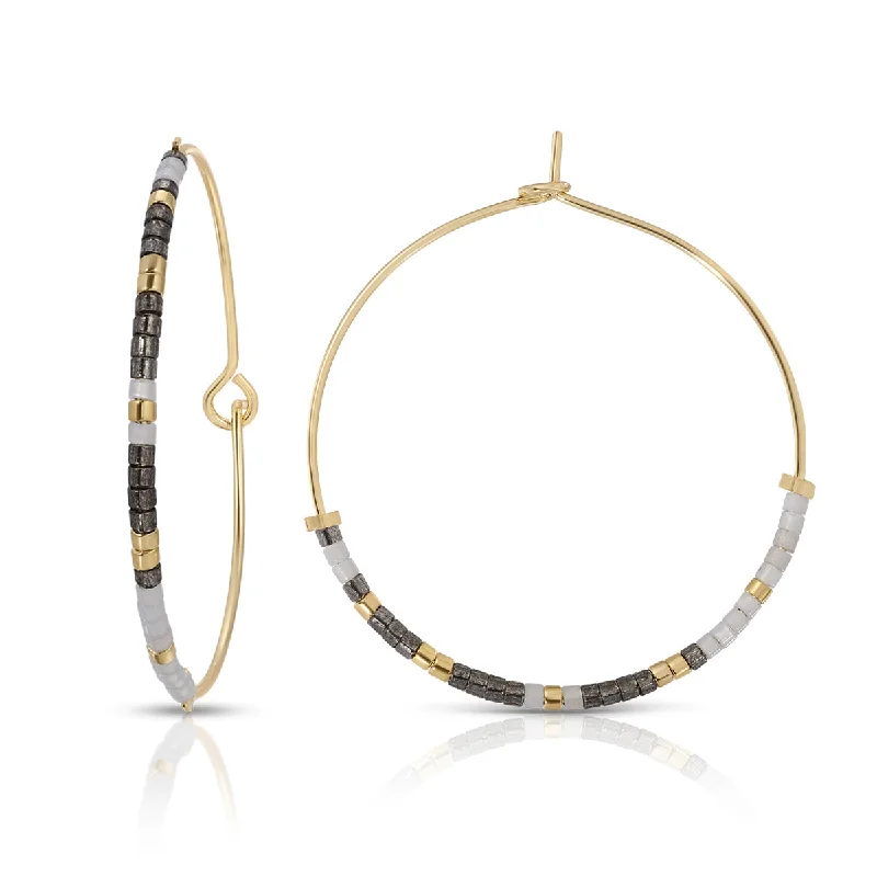 Best hoop earrings with gold for a luxurious and timeless look-Psalm 46:10