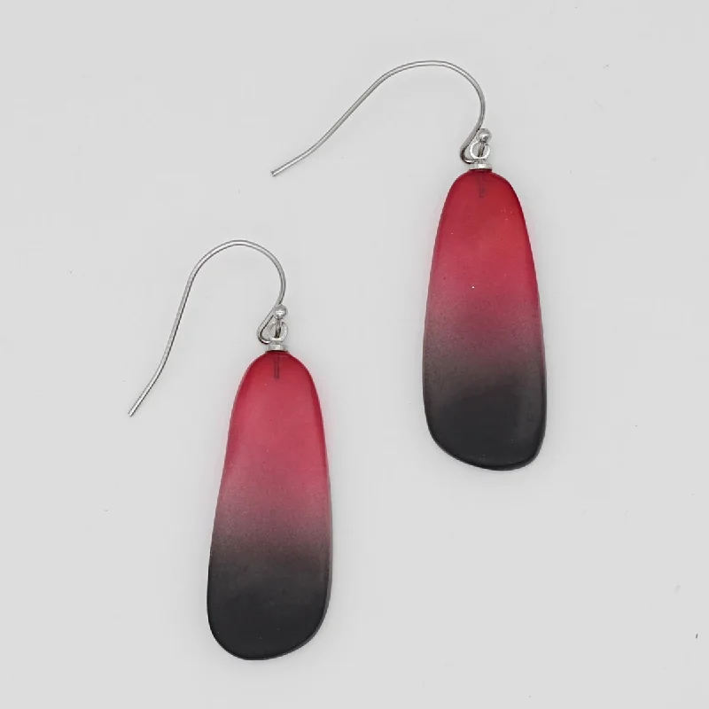 Best hoop earrings with custom designs for a personalized, unique accessory-Red and Black Bennett Earrings