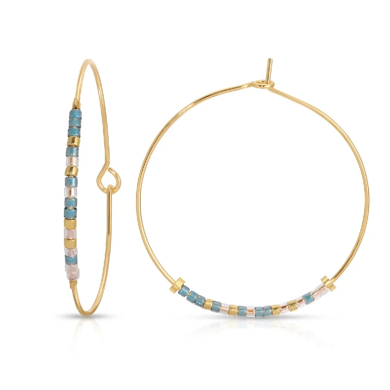 Hoop earrings with abstract shapes for an artistic and creative touch-Salty