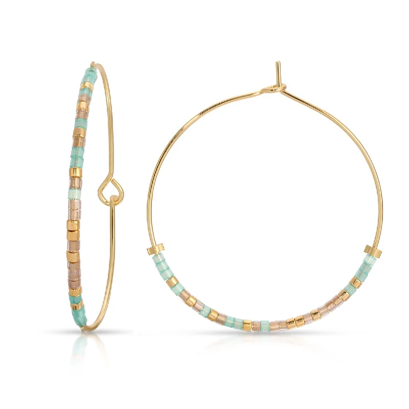 Hoop earrings with polished metal for a shiny and high-quality finish-Sandy Toes