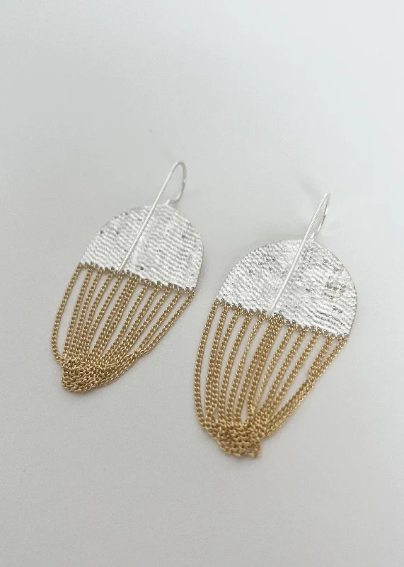 Hoop earrings with rhinestone embellishments for a glamorous and sparkling look-Seed Earrings