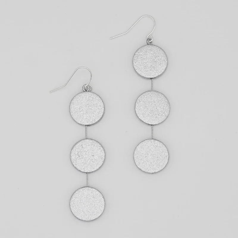 Hoop earrings with dangling charms for a playful and fun look-Silver Ashlyn Dangle Earring