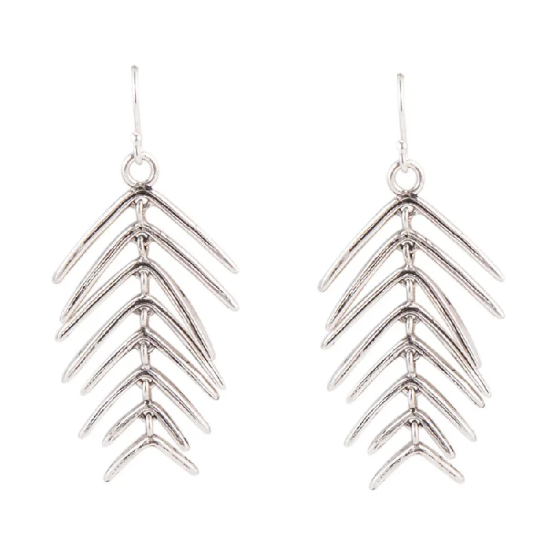 Hoop earrings with abstract shapes for an artistic and creative touch-Sterling Silver Tree Earring