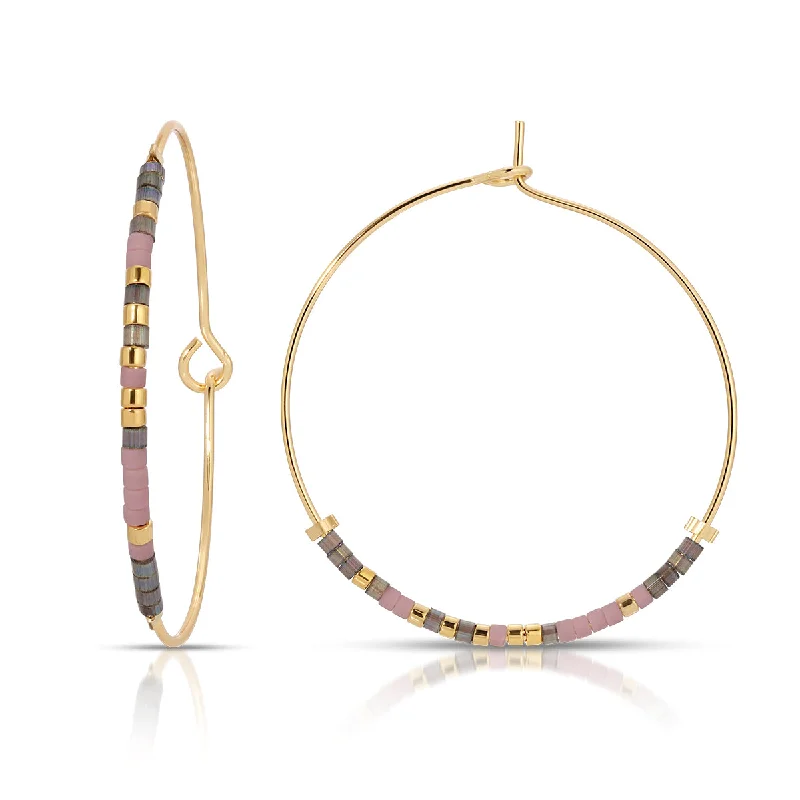 Hoop earrings with oversized pearl accents for a statement-making look-Sweet 16