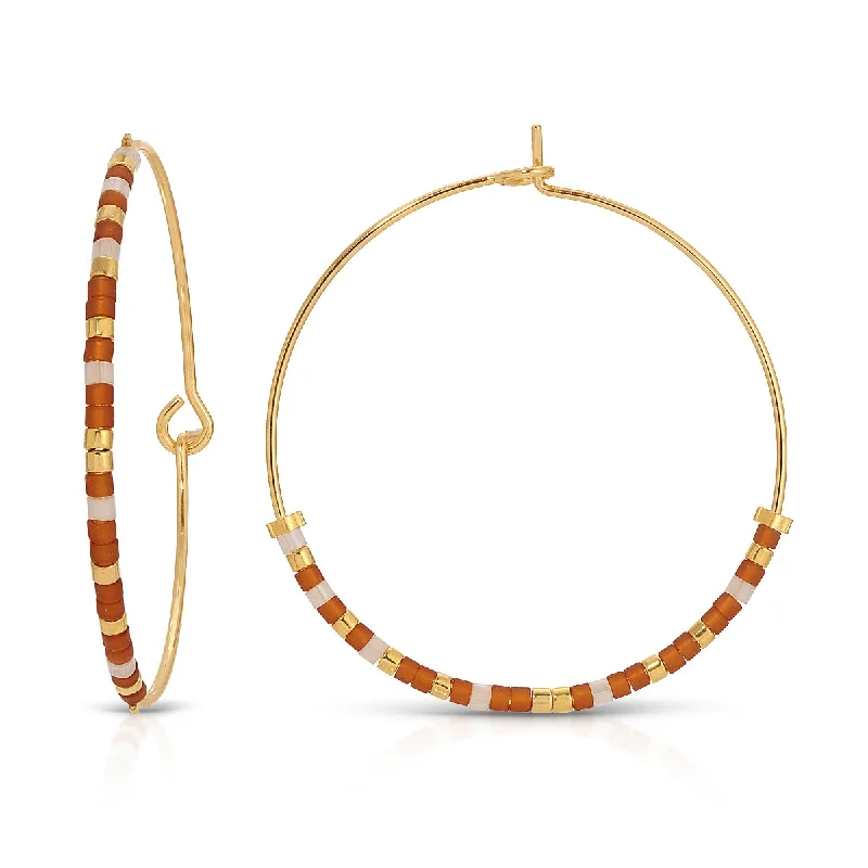 Best hoop earrings with enamel details for a colorful and modern look-Trail Life