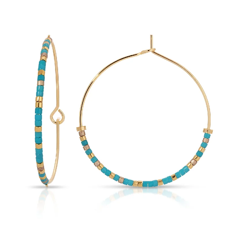 Best hoop earrings with gemstone accents for a colorful and elegant appearance-Trail Sister