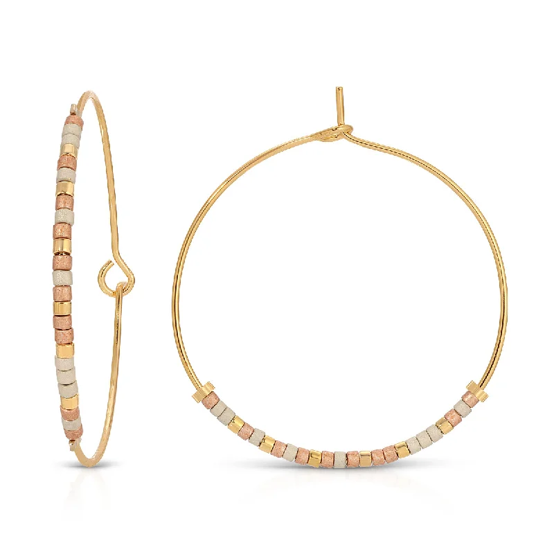 Hoop earrings with satin finishes for a smooth and elegant appearance-Warrior