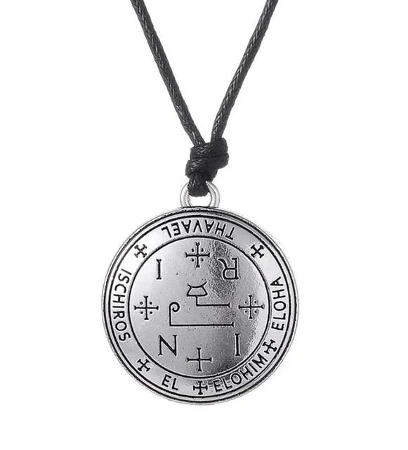 Best necklaces and pendants with zodiac signs for a celestial, astrology-inspired vibe-Archangel Thavael Enochian Sigil Pendant