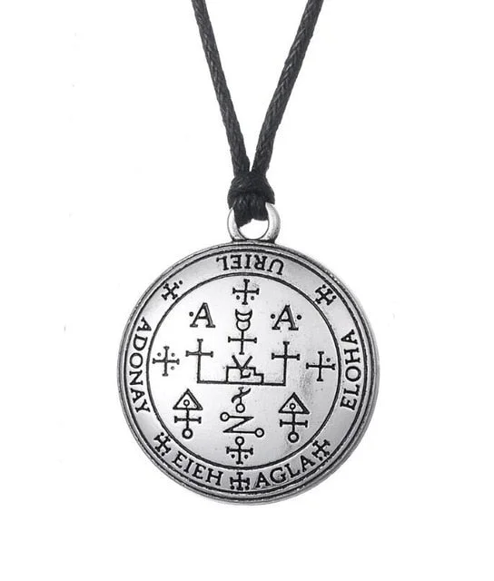 Beautiful necklaces and pendants with diamond-encrusted designs for maximum sparkle-Archangel Uriel Enochian Sigil Pendant