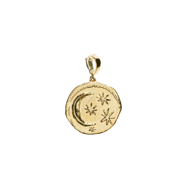 Necklaces and pendants with sun and moon motifs for a celestial-inspired design-Space Cosmic Bare Charm